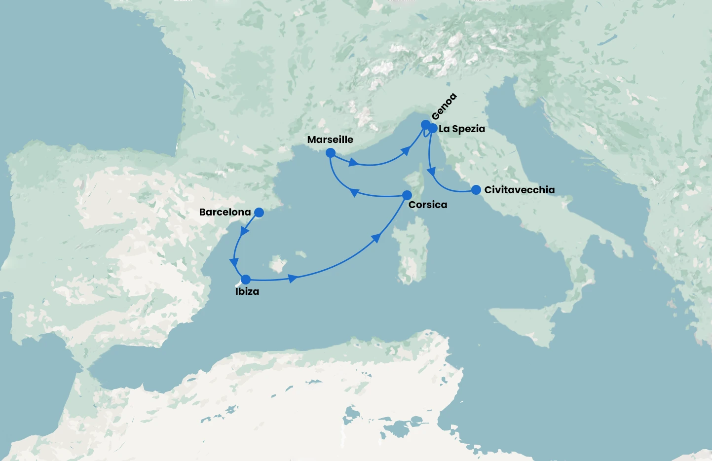 Med Explorer - Barcelona to Rome - with Sun Princess